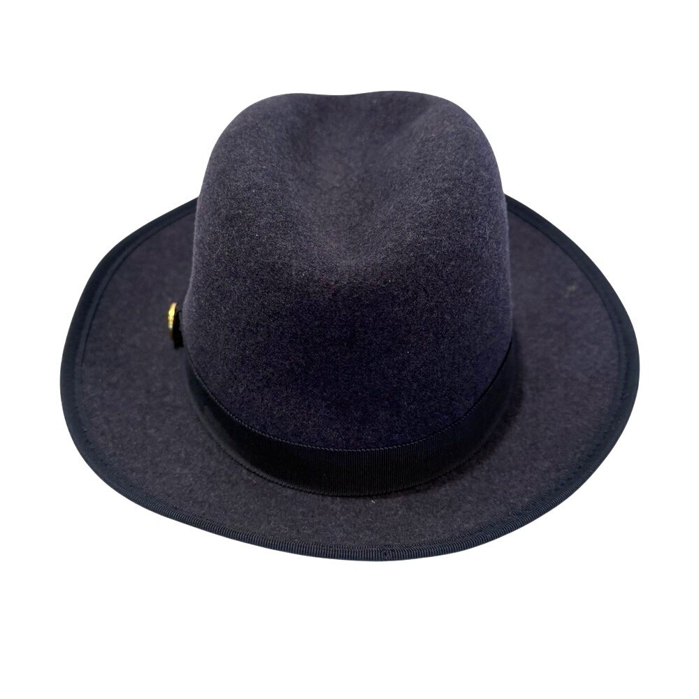 Keith James King Wool Fedora‎ Hat Men's Large Navy Red Quiet Luxury - Picture 10 of 11